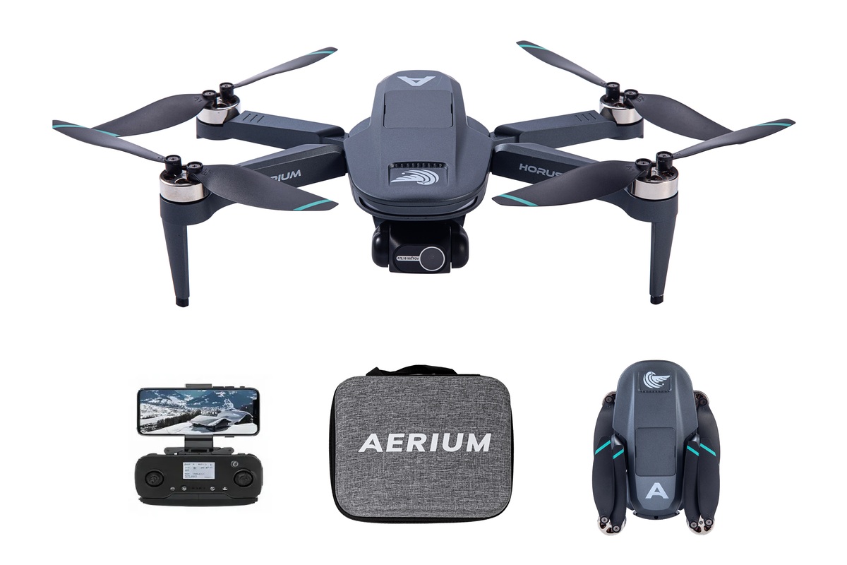 AERIUM HORUS PRO GPS 4K - 3 baterie + ZDARMA SERVIS bez starostí